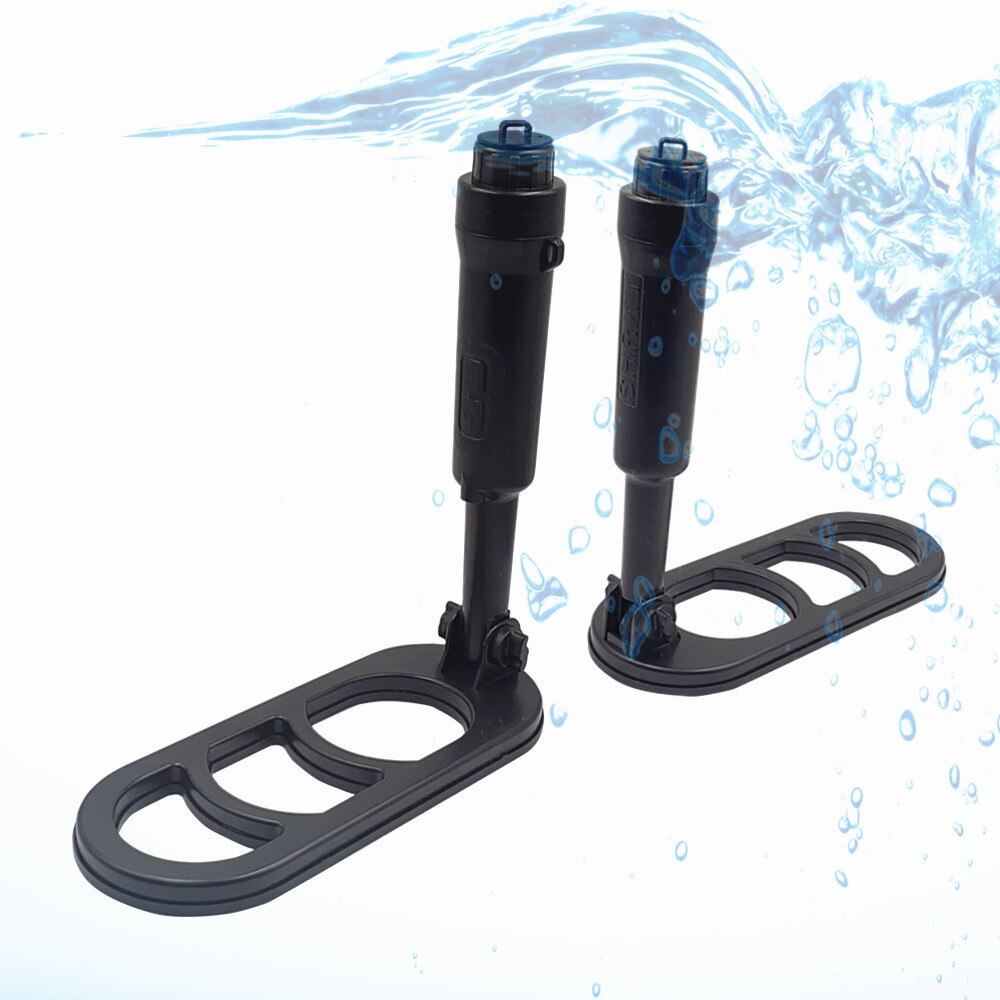 Underwater Dive Scuba Metal Detector Folding Waterproof Coil Pulse Scan Pinpointer Diving Glod Detecting: black