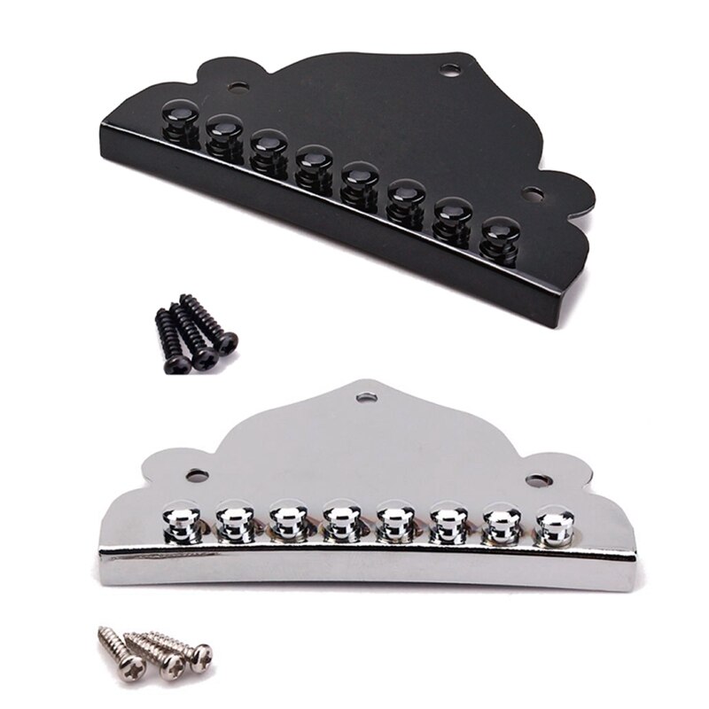 Mandolin Chrome Plated Metal 8 String Mandolin Guitar Tailpiece