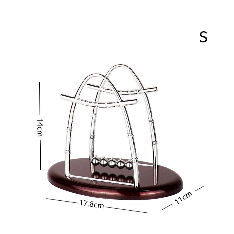 Newton Slinger Balans Bal Roterende Perpetual Motion Fysieke Science Pendulum Toy Natuurkunde Tumbler Craft Thuis Decortion: sailboat small