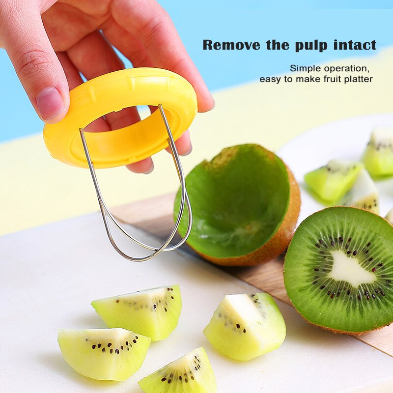 Kiwi Dunschiller Keuken Afneembare Fruit Kiwi Cutter Salade Koken Gereedschap Peeling Gadgets Keuken Gadgets Accessoires