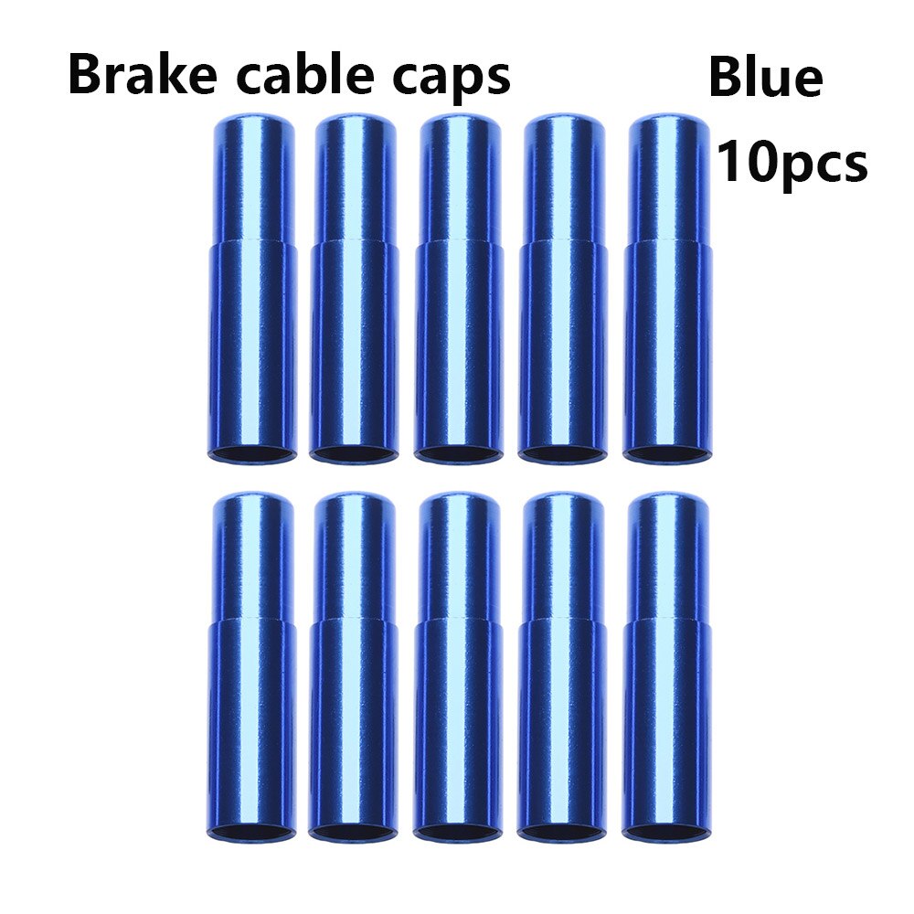 5/10 pièces 4 couleurs Aluminium frein/dérailleur changement de câble couverture vélo embout capuchon extérieur vtt vélo de route pièces de cyclisme accessoire: 15