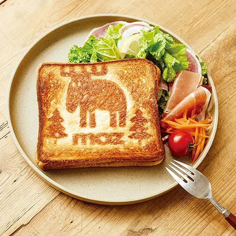 Doppelseitige Sandwich-Pfanne, antihaftbeschichtet, faltbar, Grillpfanne für Brot, Toast, Frühstücksmaschine, Waffel, Pfannkuchen, Küchenbedarf