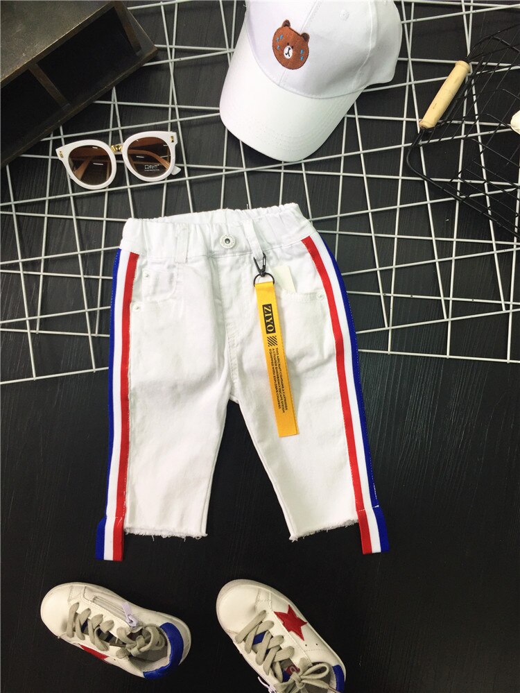 Nuovo Del Bambino dei ragazzi casuali shorts di Estate di Modo del foro rotto di Disegno Del Bambino di Abbigliamento Per Bambini Shorts per i ragazzi 2-7years