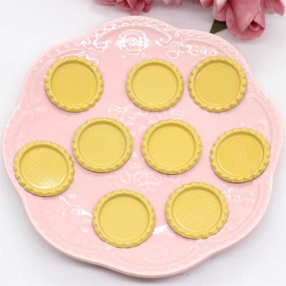 KSCRAFT Bottle Crown Caps 20 Flattened Bottle Caps With 20pcs Glitter Epoxy Dot Stickers For Crafting Bows Pendant: Yellow