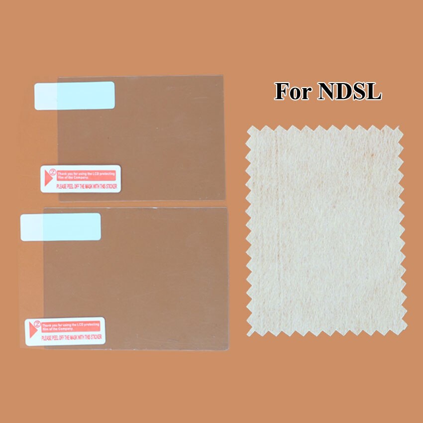 JCD Film de protection transparent inférieur supérieur pour Nintend NDS DSi NDSi XL LL NDSL DS Lite peau de protection d'écran LCD avec emballage: Bleu foncé