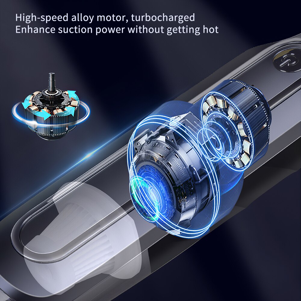 Universal Cordless Handheld Vacuum Cleaner Corded 4000mAh Rechargeable dust collector Dry/Wet dust cleaner for Home Car