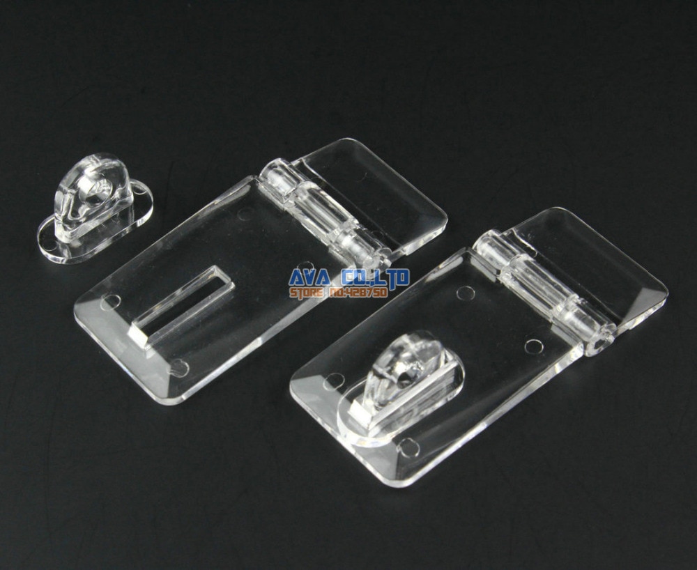 10 Clear Acrylic Plastic Hasp Latch Plexiglass Hasp 55x24mm