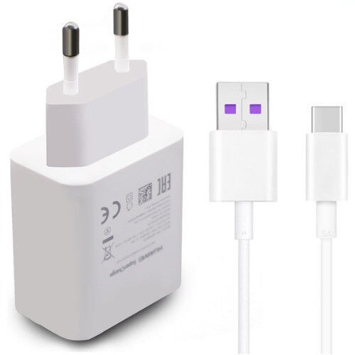 Original huawei 4.5v 5a supercharged snabbladdare för huawei  p20 pro  p20 lite mate 10 mate 20 pro 5a typ c-kabel: Eu adapter 5a kabel