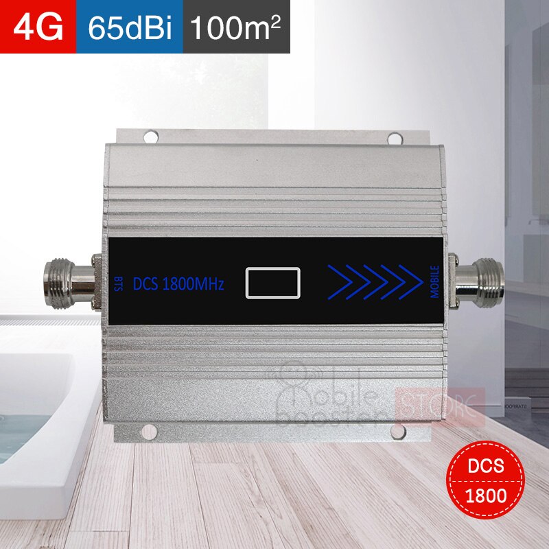 Smart 4G Lte 1800 Mhz Mobiele Signaal Booster Gsm 2G 4G Dcs 1800 Mobiele Telefoon signaal Versterker Repeater Gain 65dB