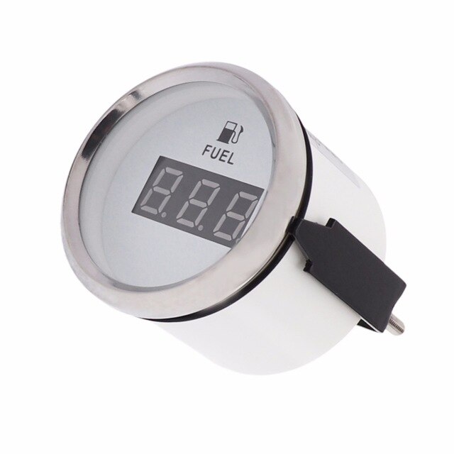 Universele 52Mm Digitale Brandstofmeter Meter 0 ~ 5V Signaal Waterdicht En Stofdicht Brandstof Meters Voor Auto boot 12V 24V