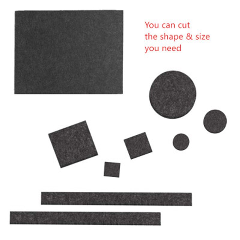 Furniture Pads 9 Pieces Self Adhesive Felt Pads Cuttable Felt Chair Pads Anti Scratch Floor Protectors for Furniture Leg MSU88