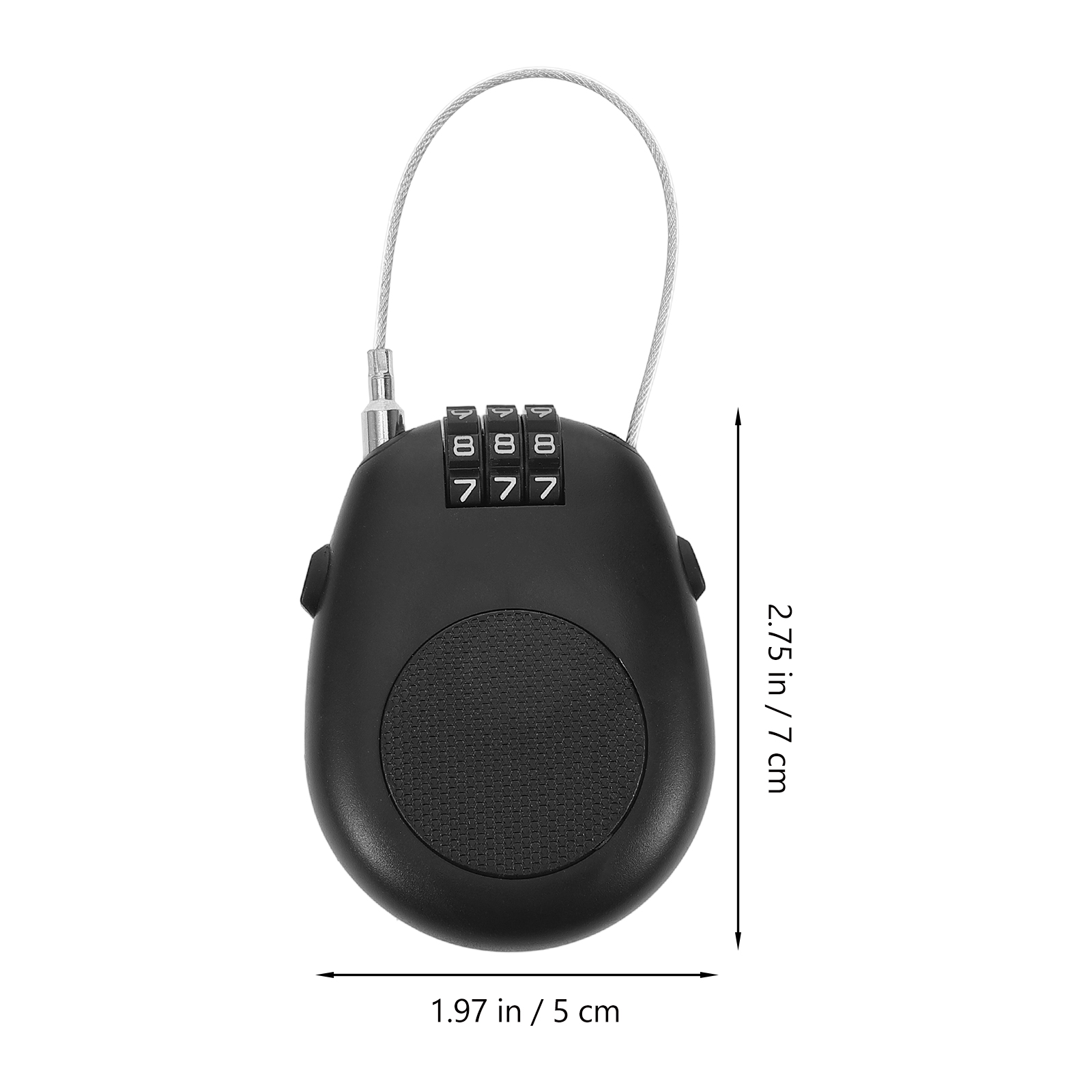 Portable Snowboard Protection Security Ski Locks Bike Cable Stroller Scooter Locks For Gear Cycling Equipment Password Black