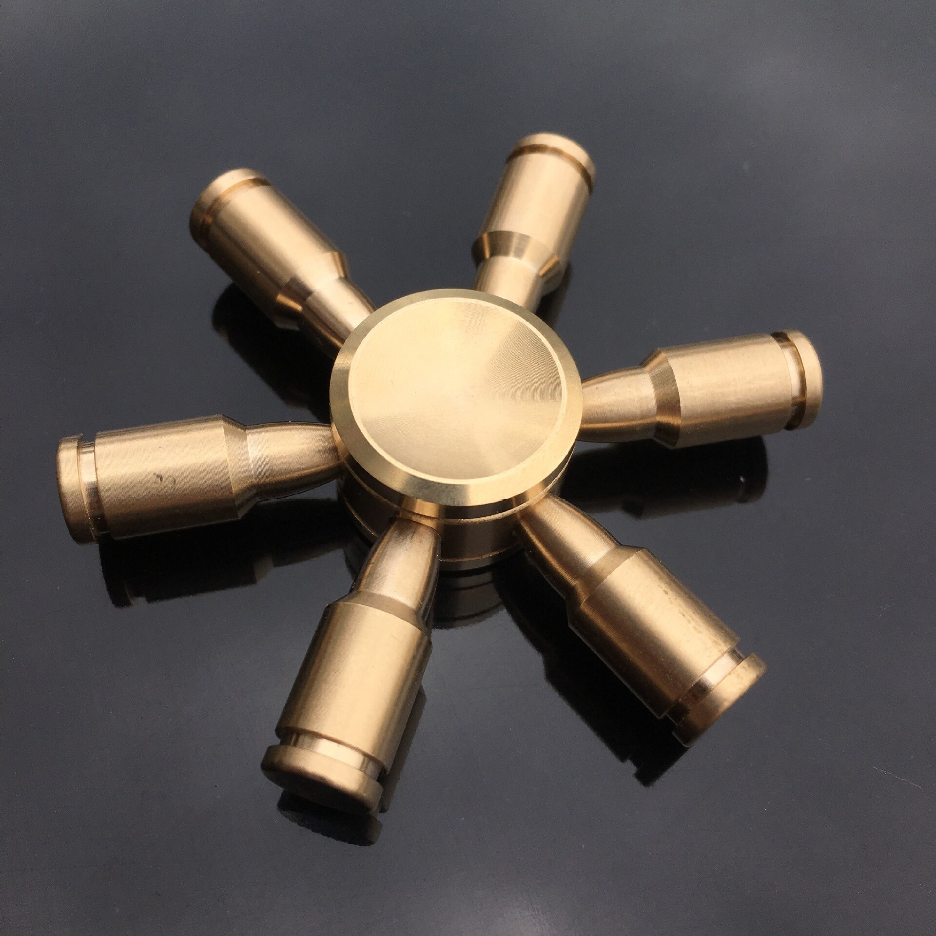 Bearing Zilver Hand Spinner Copper Metal Finger Fidget SpinnerAnti-Anxiety Stress Relief Focus Finger Toy Boy: 9