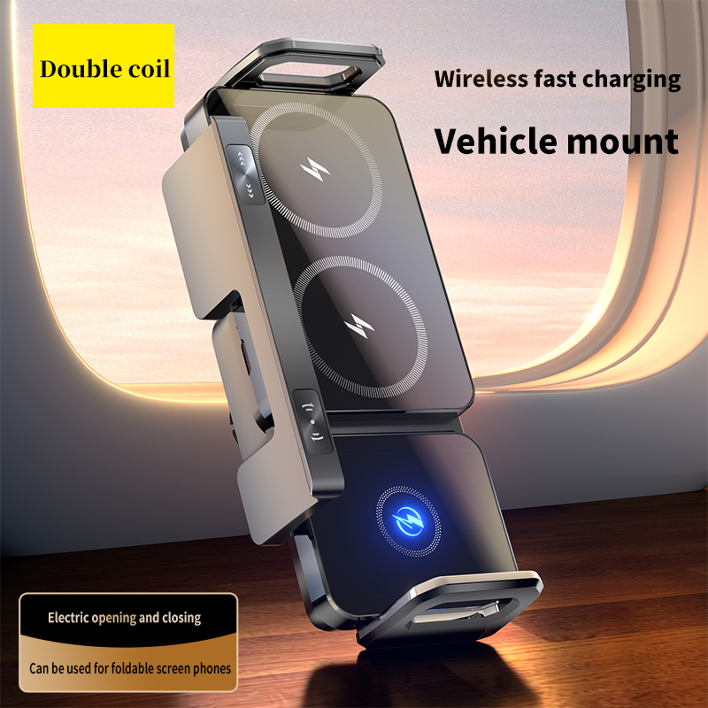 2025 New High Intelligent Mobile Phone/Pad Holder Magnetic Phone Holder for Car Auto Rotating Phone Holder Wireless Car Charger