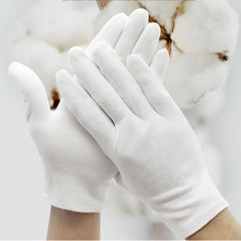 6 Pairs Witte Katoenen Handschoenen Handling Werk Handen Protector Huishoudelijke Handschoenen Sieraden Katoenen Witte Handschoenen Presenteren/Obers/Drivers