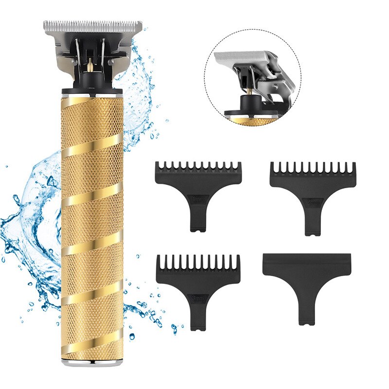 cordless finishing hair trimmer barber shop hair clipper beard trimer for men usb hair cutter machine powerful kit
