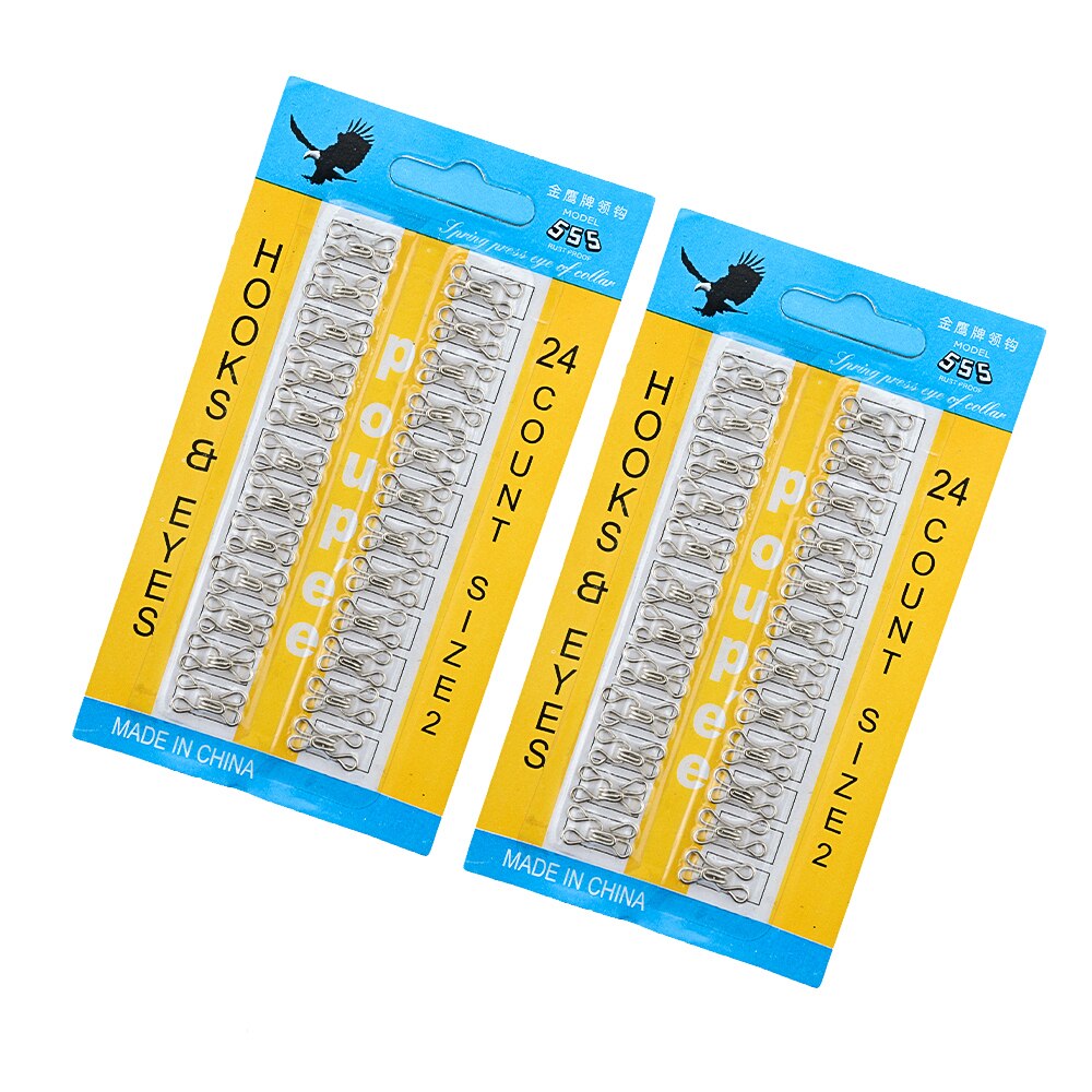 48Pcs Metal Buckle Button Shirt Hook and Eye Fastener for Dress/Corset/Collar/Bag Wraps Quilt/Shirt Sewing Accessories: silver 9mm