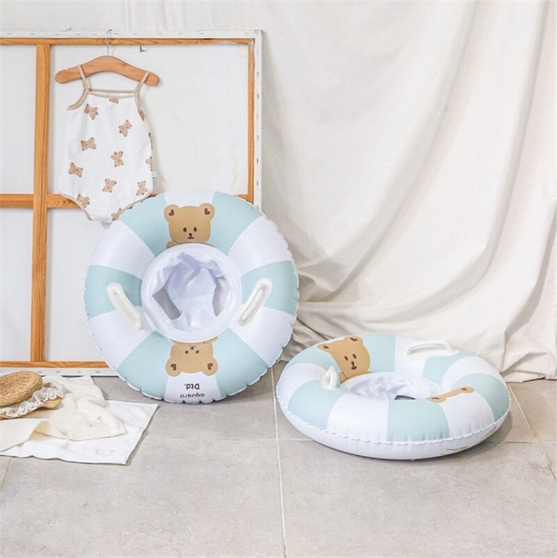 Anello di nuoto per bambini di sicurezza coreana sedile per bambini anelli galleggianti accessori per salvagente d&#39;acqua da gioco per neonati