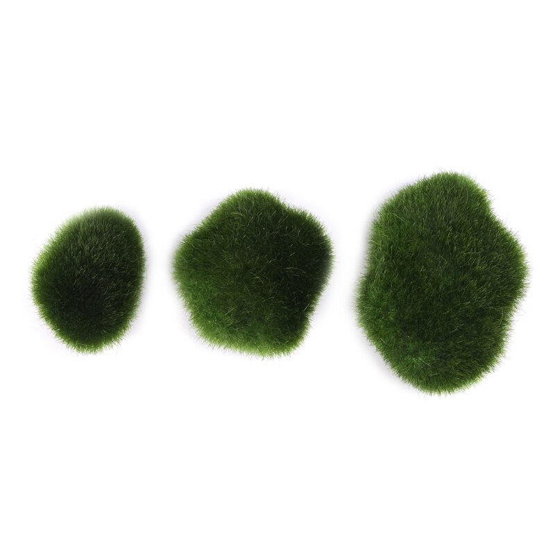 10Pcs Moss Balls Decorative Stone Artificial Simulation Garden Vase Filler