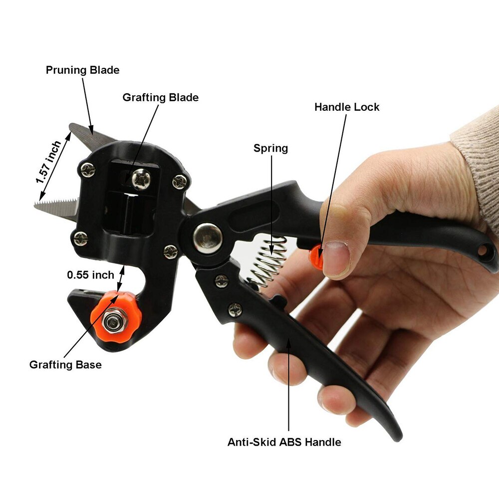 Garden Fruit Tree Pro Snoeischaar Scissor Enten Snijgereedschap + 3Cm Breed Tape Tuingereedschap Set Snoeischaar boom Snijgereedschap