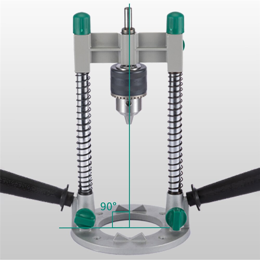 Support de perceuse électrique manuelle de 1.5mm à 13mm, Guide de perçage Vertical réglable, Guide d&#39;angle droit, support de localisation de chevilles
