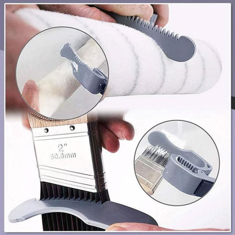 Multifunctionele Schilderen Tool Borstel En Roller Cleaning Tool Emmer Opener Verf Waterbasis Latex Verf Emmer Clip Verf Tool