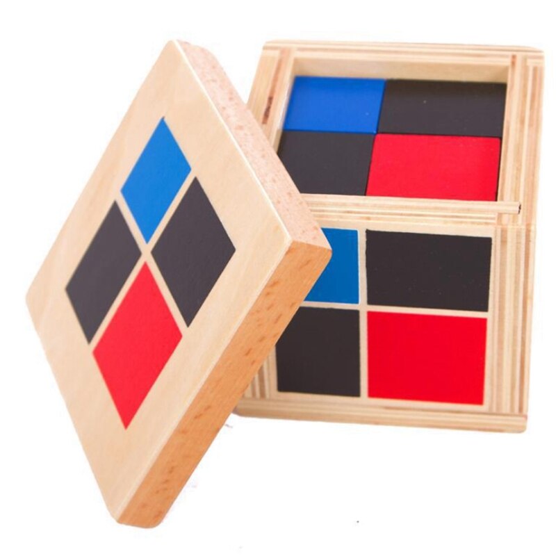 Apprendimento precoce Giocattoli Educativi di Legno Quadrato per I Più Piccoli in Età Prescolare