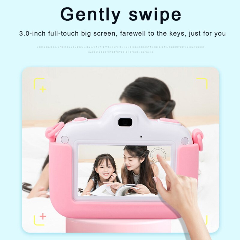 Mini Kids Toy Camera 3.0'' 18MP Full HD Digital Camera With Silicone Case LCD Screen Display Children Camera For Christmas