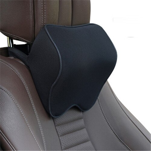 Auto Nek Hoofdsteun Kussen Auto Accessoires Kussen Auto Seat Hoofd Ondersteuning Nek Protector Automobiles Seat Neksteun Geheugen Katoen: Black