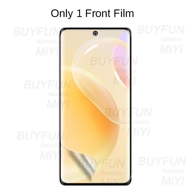 999D Front Back Hydrogel Film Voor Huawei Nova 8 Hd Explosieveilige Screen Protectors Niet Glas Hauwei Huawey Nova8 camera Glas: only 1front film