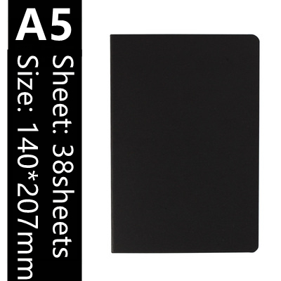 A5 B5 Notebook 76 Pages Blank Inner Page Daily Writing Planner Journal Notepad Drawing Painting Sketchbook School Office Supply: A5