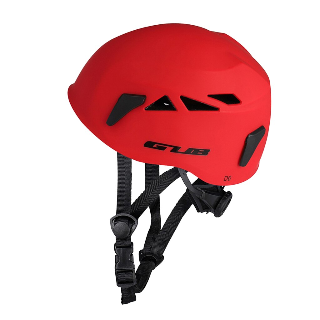 Climbing Helmet Height Endurance Scaffolding Work Safety Helmet Hard Hat With Adjustable Chin Strap Climbing Accesso: Red