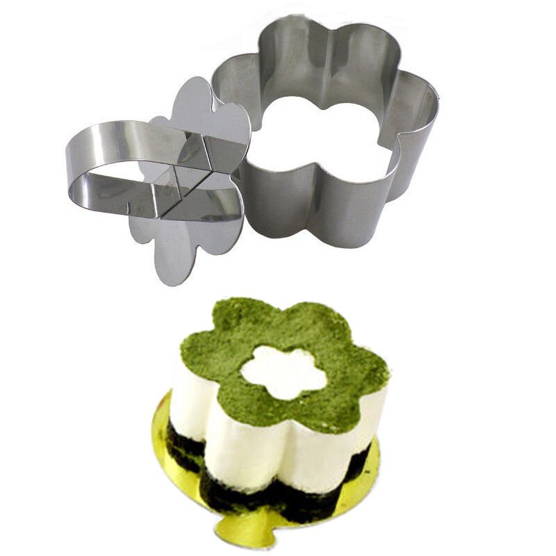 Form sallad kök bakeware gör-det-själv bakverk verktyg rostfritt stål cupcake form sallad dessert form ringar för sallader form: E