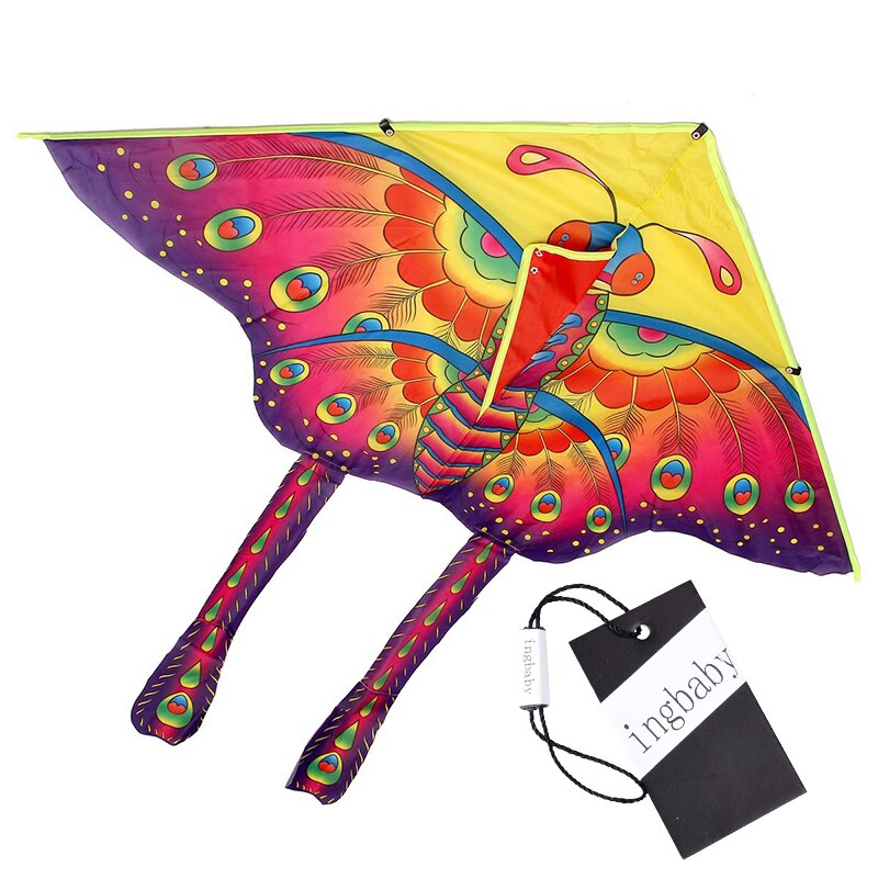 Enkele 90*50cm buitensporten vlinder vlieger board zonder buitenspel speelgoed duurzame vliegers touw kinderen kinderen winde  x8 j 5