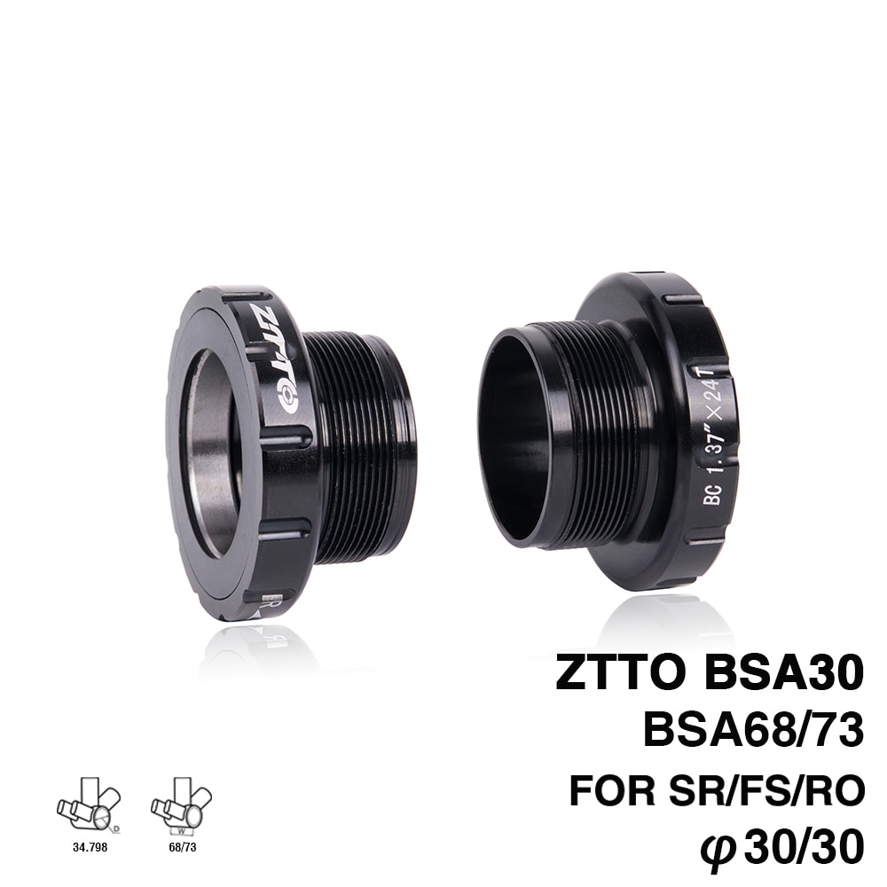 Mtb landevejscykel bsa 30 bundbeslag bsa 68 bsa iso 68mm 73mm udvendige lejer bundbeslag til  bb386 30mm kranksæt