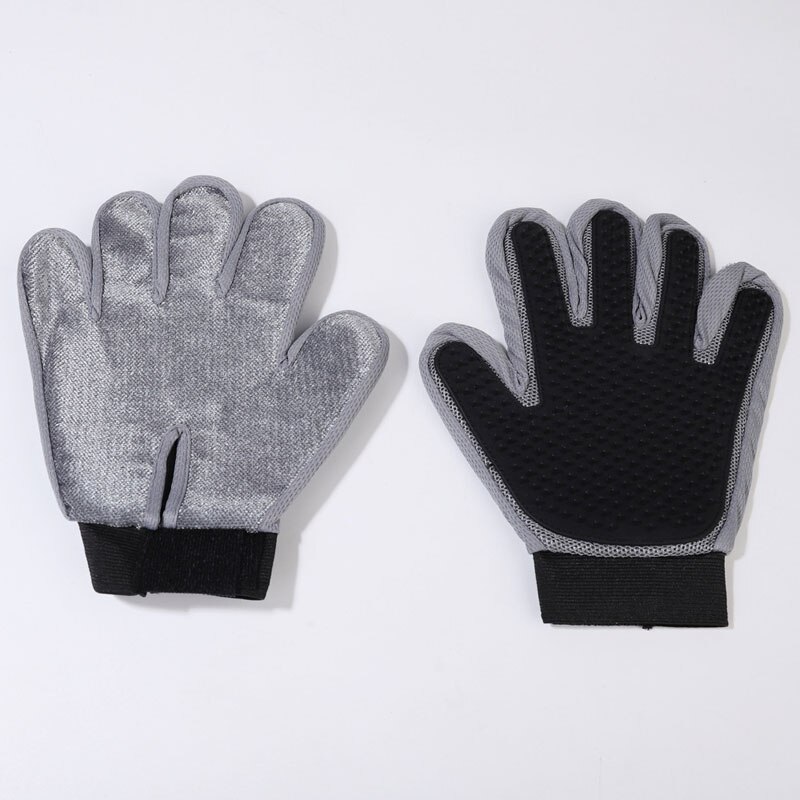 Guante de aseo para perros y mascotas, manoplas de baño y masaje de silicona policromada, 333 agujas, guantes para depilación de gatos, peine