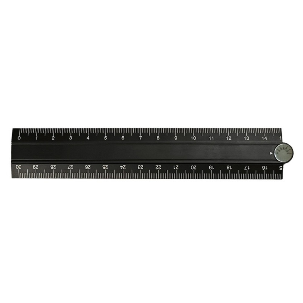 Regla plegable de estilo Simple, regla de papelería de Metal creativa de 15cm y 30cm, herramienta de medición de dibujo para estudiantes plegable de aleación de aluminio: BLANCO