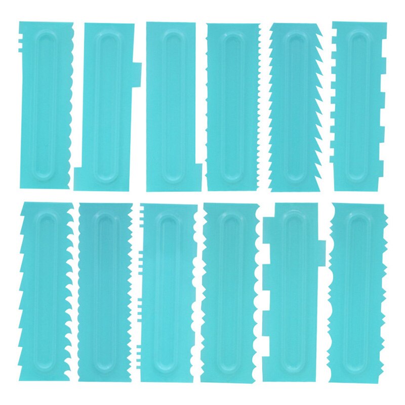 Modelling Smoother Polisher Fondant Cake Scraper Blade Pastry Spatulas Cream Pastry Icing Comb Set DIY Baking Tools For Cakes