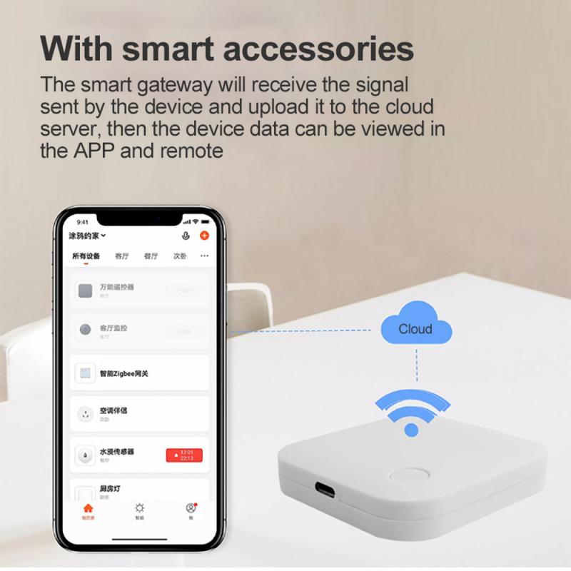 Smart Home Control Gateway Tuya Intelligence Linkage Graffiti Smart Gateway Multi-Function Tuya Smart Zigbee+Wifi Gateway