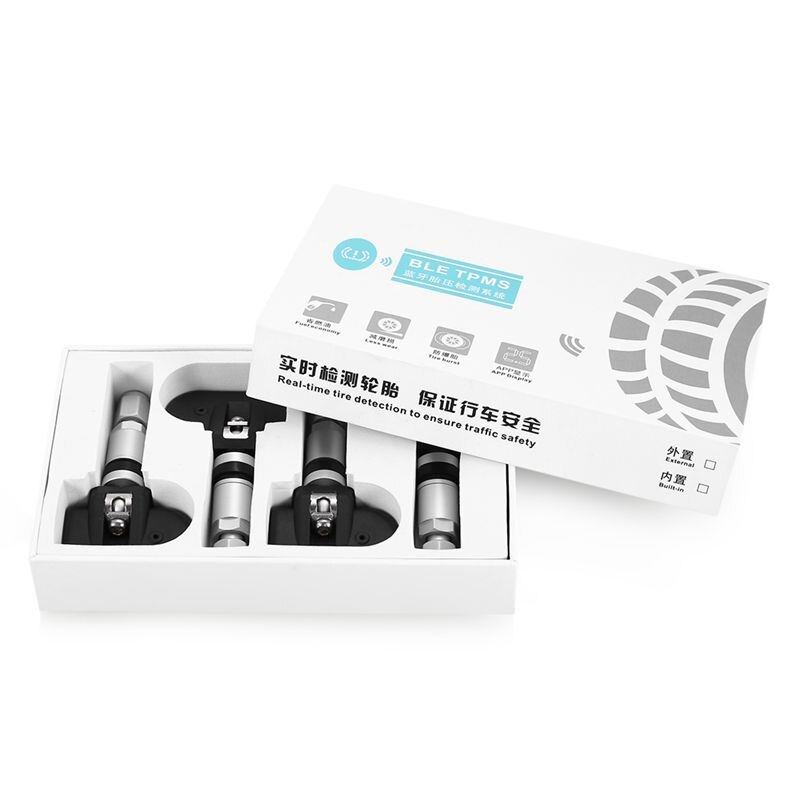 VC601 Ble Tpms Car Tire Pressure Monitoring System Bluetooth 4.0 Low Energy Display On APP DC 3V 4 Internal Sensors