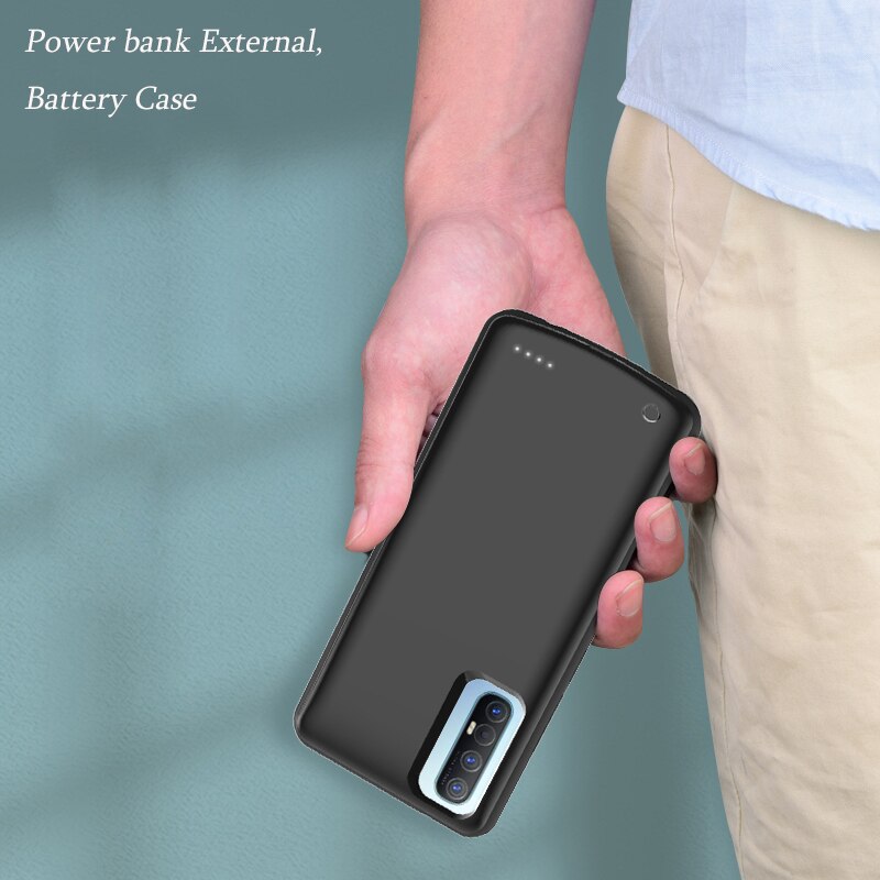 6800Mah Power Bank Acculader Case Voor Oppo A91 Case Externe Backup Opladen Cover Voor Oppo Reno3 Batterij Case