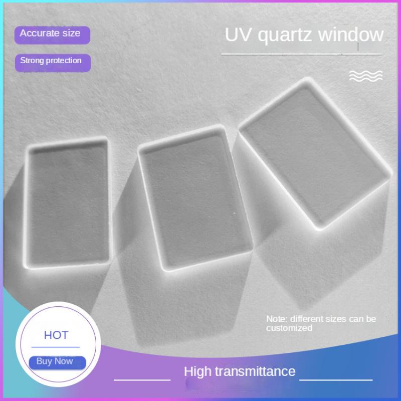Lentille de Quartz UV, lentille de Quartz, fenêtre de Protection 19.6*13.6*1.5