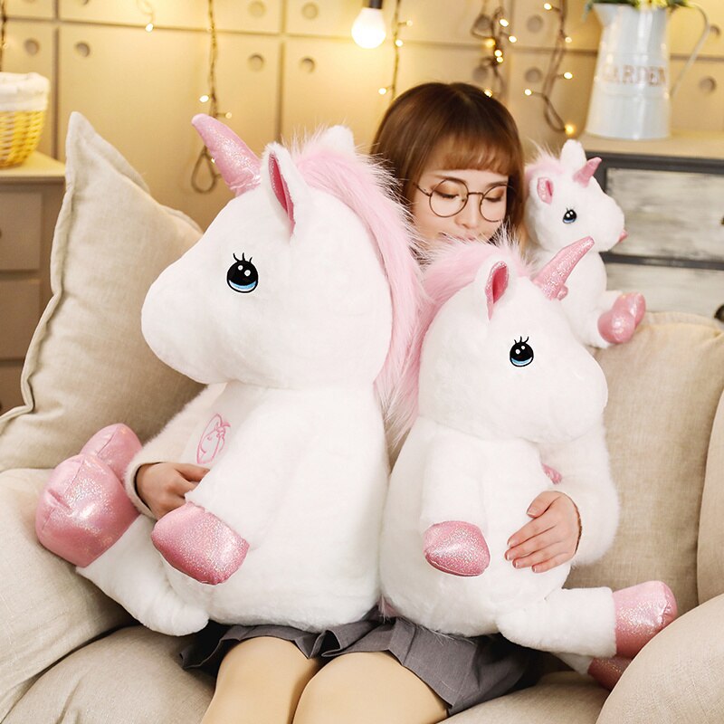 35-80cm Schöne Einhorn Plüsch Spielzeug Gefüllte Kawaii Weichen Einhorn Plüsch Spielzeug für Kinder Kreative Geburtstag für mädchen Liebhaber