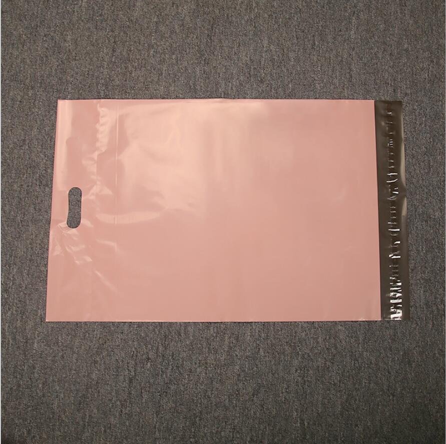50pcs Pink Mail Bags With Handle Poly Mailer Packaging Envelopes With Self Seal Courier Storage Bags