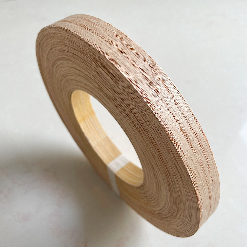 OMUKI Solid wood veneer edge banding with woodworking DIY furniture wardrobe cabinet edge banding width 2cm: Red Oak / 10-11cm