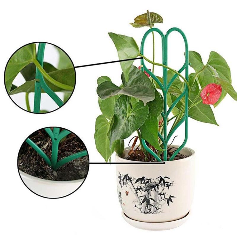 Leaf Shape Garden Lattice Frame Leaf-shaped Potted Plants Supporting Rattan Plant Exhaust Flower Garden Climbing Frame