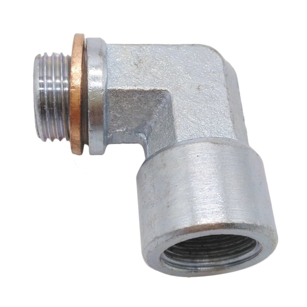 M18X1.5 O2 Oxygen Sensor Angled Extender Spacer 90 Degrees 02 Bung Extension For Decat Hydrogen Easy Installation