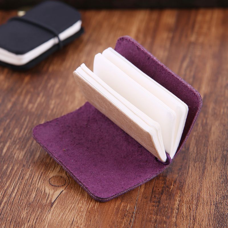 Portable Leather Travel Book Mini Journal Booklet Handmade Cover With Insert Brochure Accessories Writing For Men