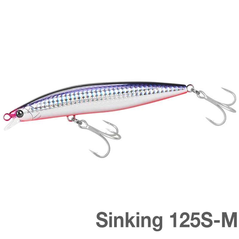 TSURINOYA High Strength Ultra-long Casting Sinking Minnow Stinger 125S 125mm 28g Saltwater Fishing Lure Artificial Hard Baits: mixed color