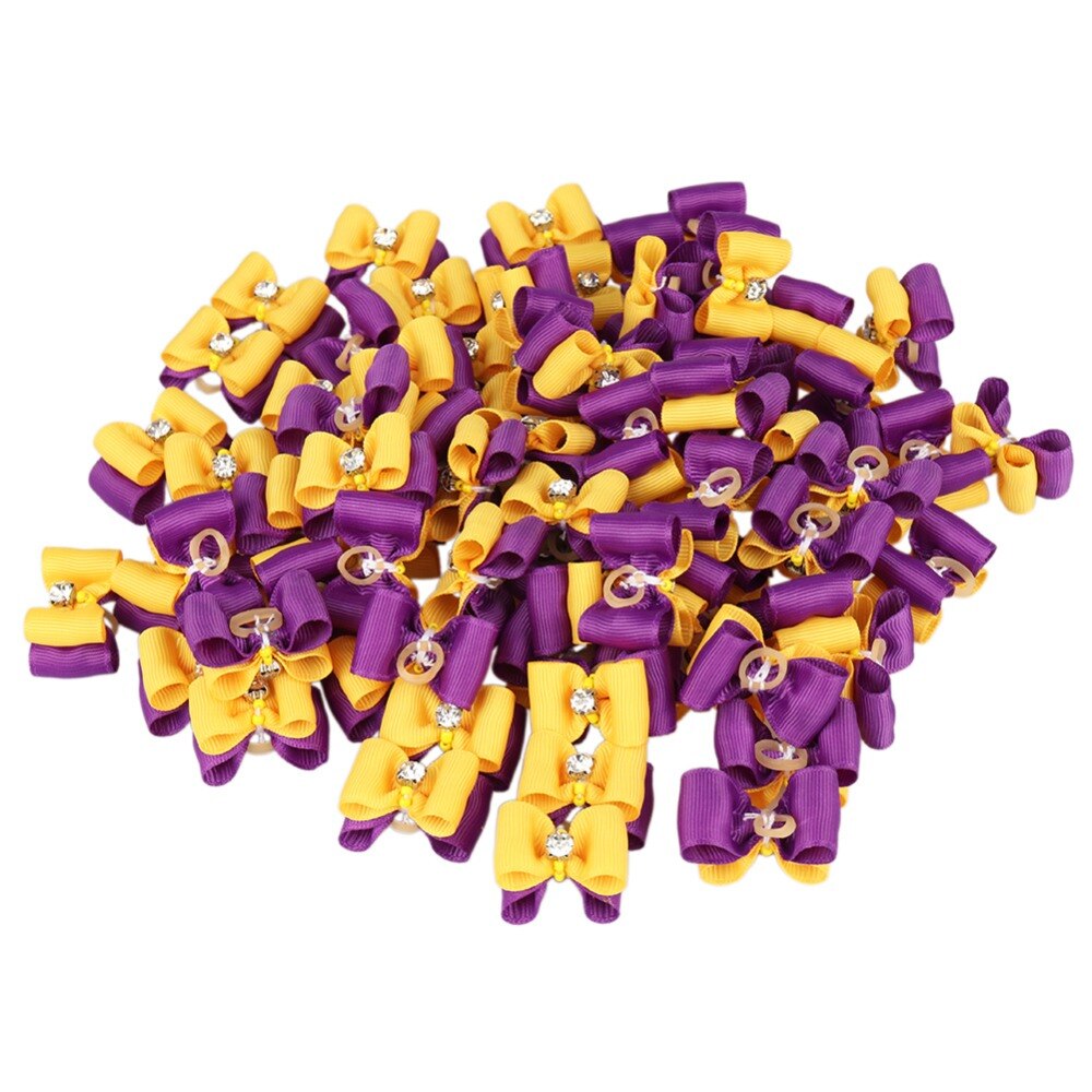 Kleine Hunde Haar BöGen Haustier Welpen Zubehör Yorkshire Für Haustiere Haar Clips Körperpflege Tisch BöGen animaux accessoires chien Stock